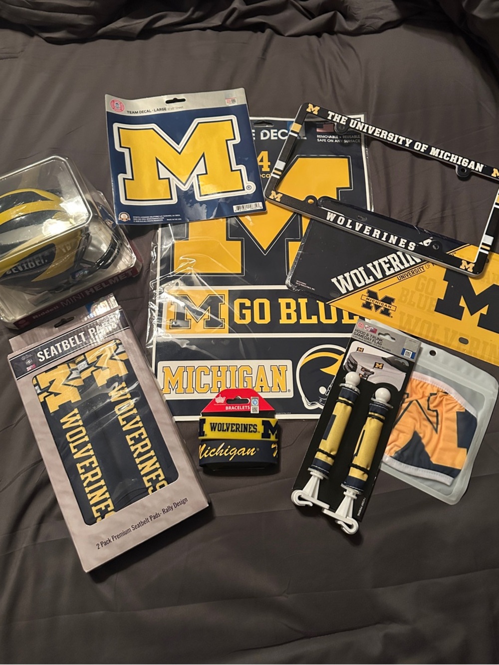 *NEW*University of Michigan Wolverines Decal & Accessories Bundle